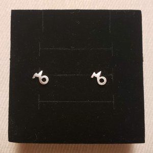 ✿3for$21✿ Sterling Silver Capricorn Stud Earrings
